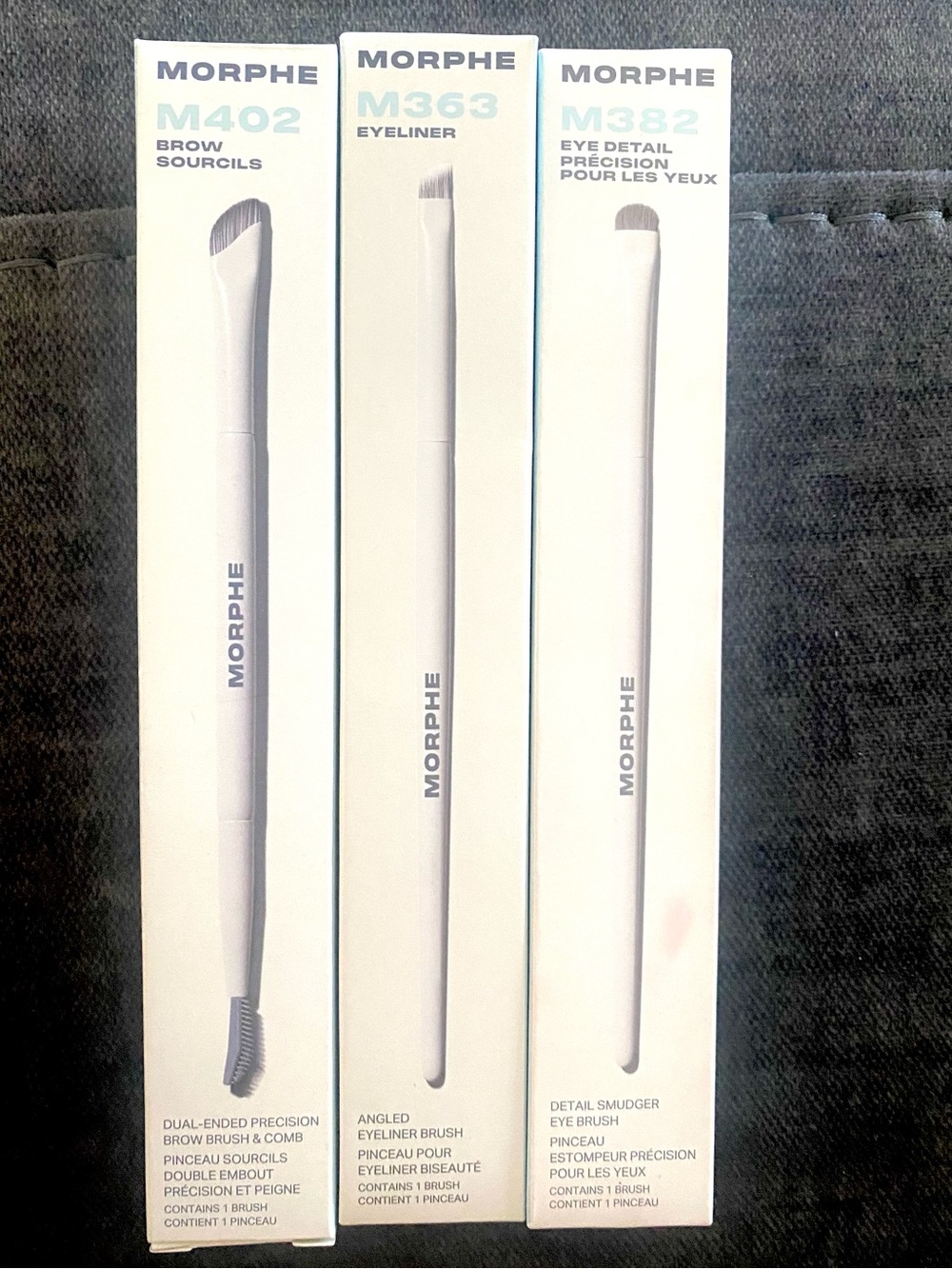 MORPHE Set (3) of Eye & Brow Brushes Full Size NIB✅